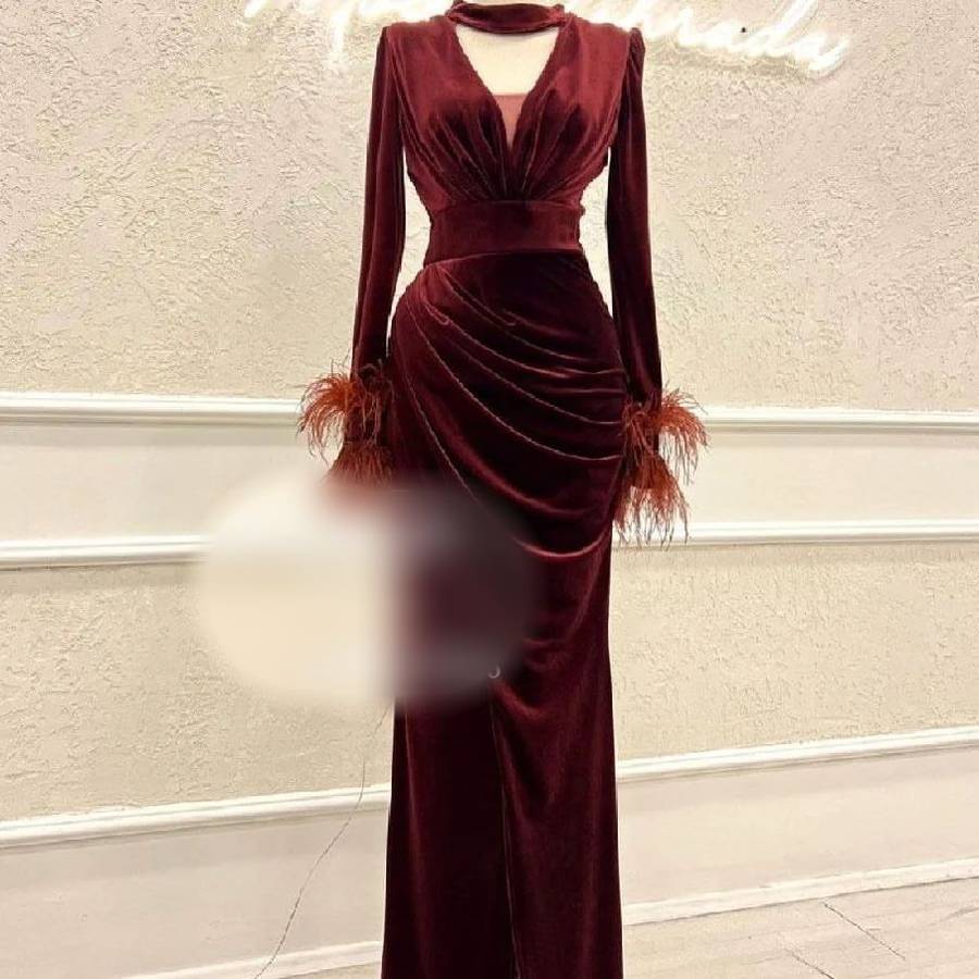 لباس مهمونی مخمل