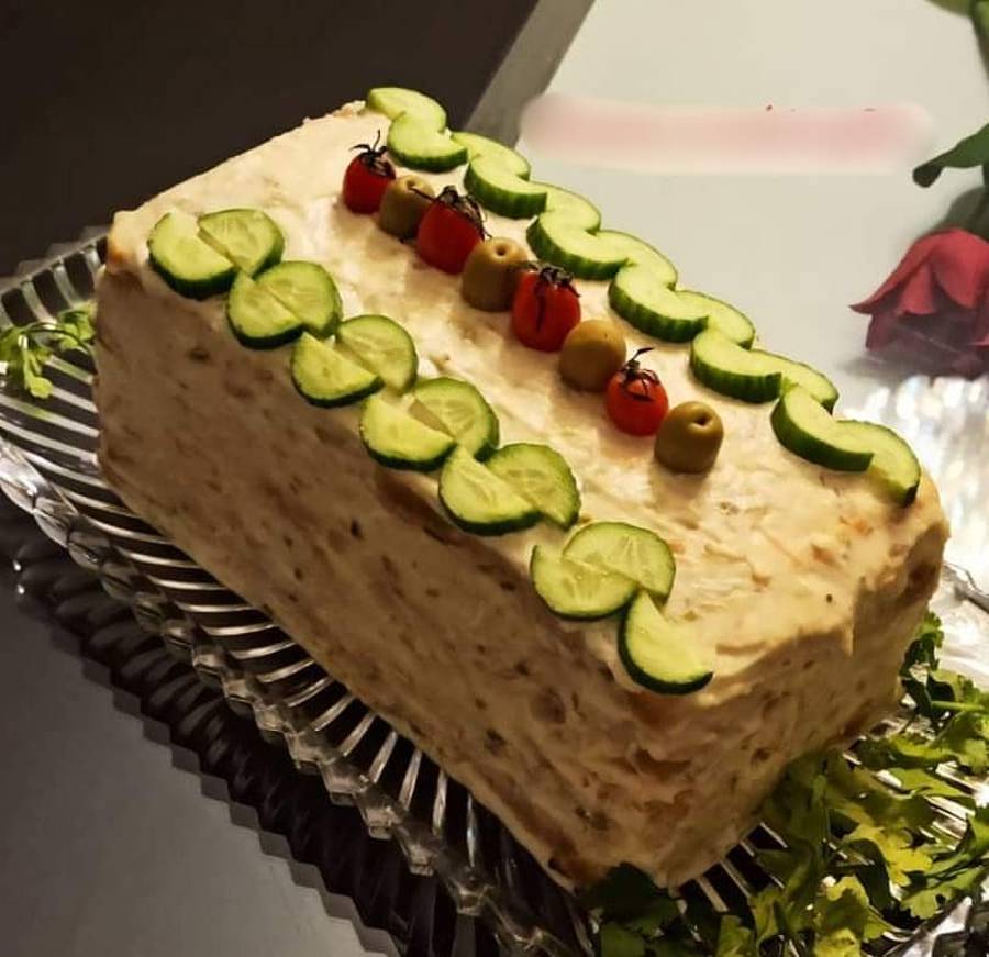 آموزش تزیین سالاد الویه برای مهمانی 