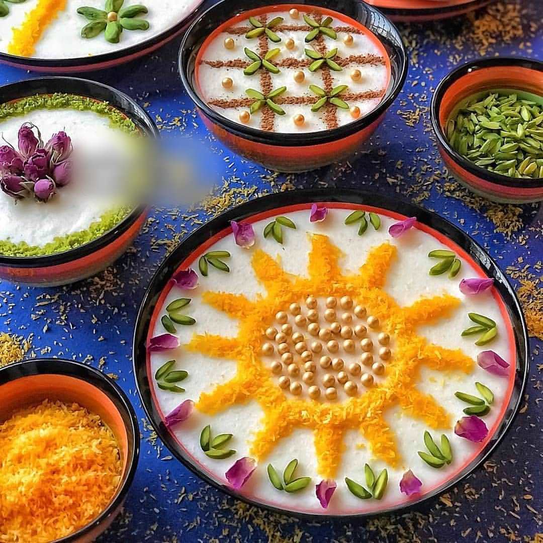  تزیین ماست با گردو