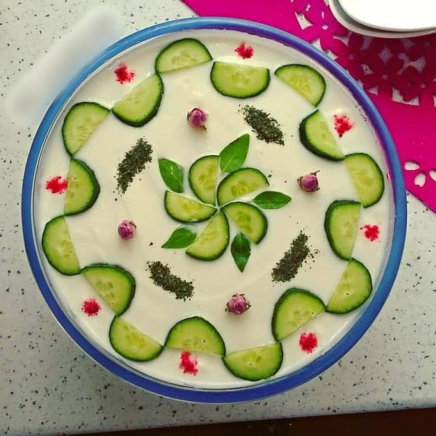  تزیین ماست و خیار برای مهمانی
