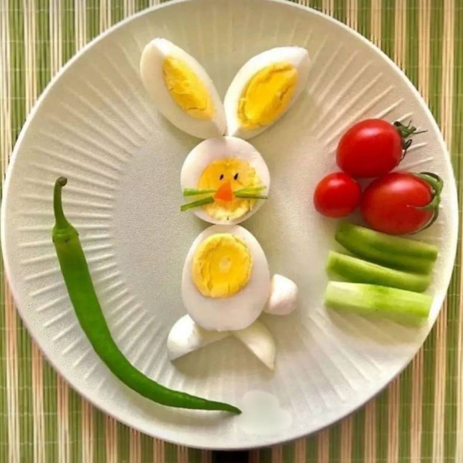 تزیین غذای کودک با برنج