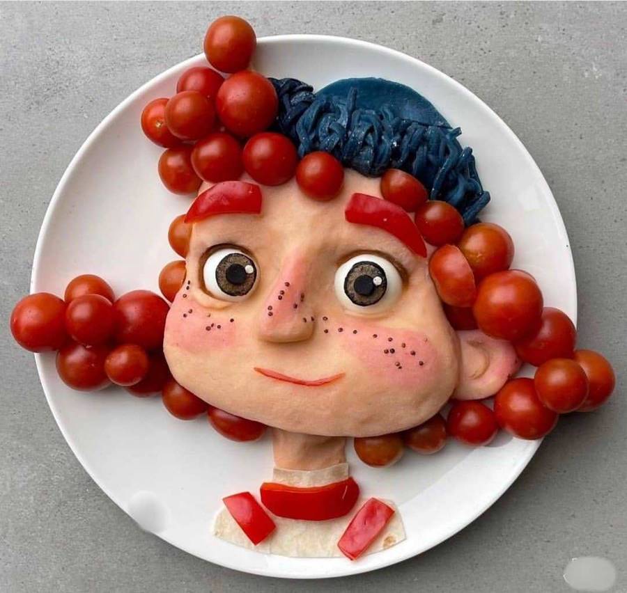 عکس تزیین غذای سالم برای مدرسه