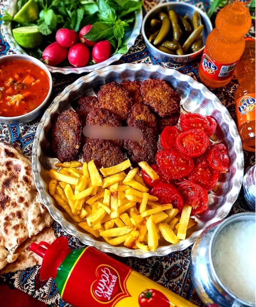  سفره شام مهمانی