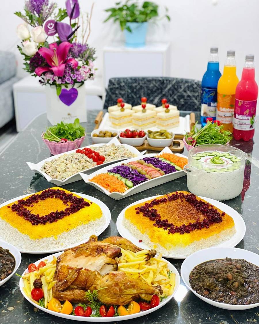 تزیین سفره مهمانی پاگشا 