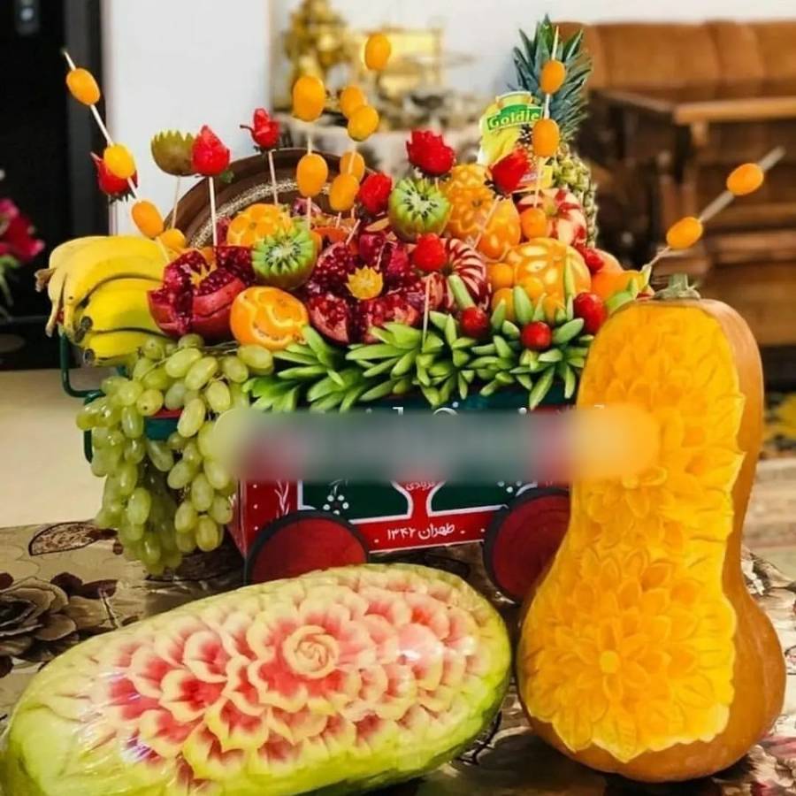 مدل تزیین میوه شب یلدا زیبا