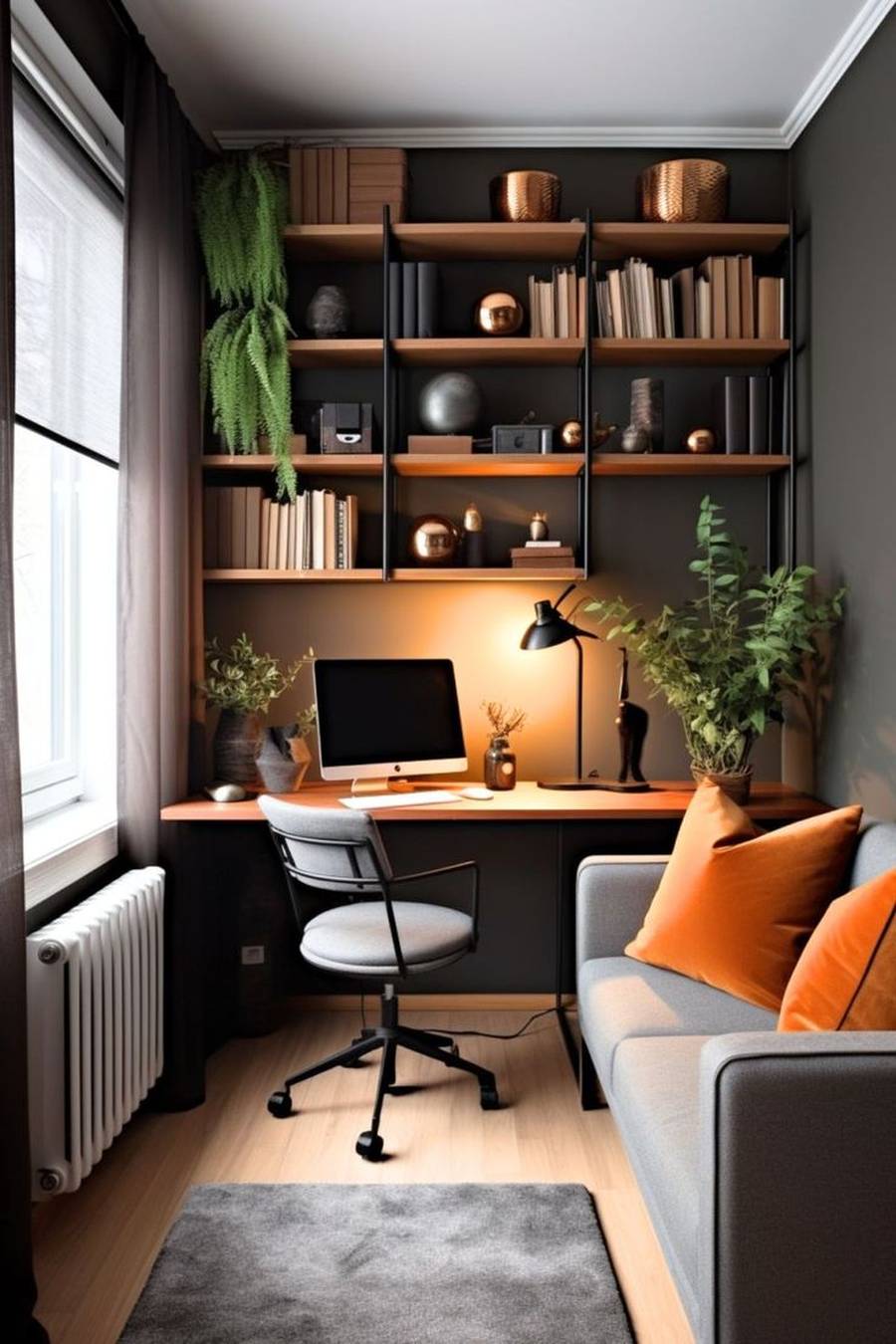 مدل دیزاین اتاق کار ساده