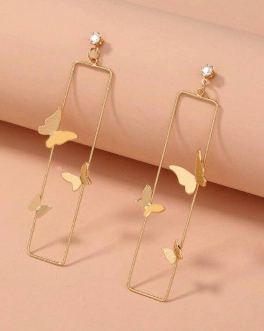 گوشواره پروانه ای دخترانه 