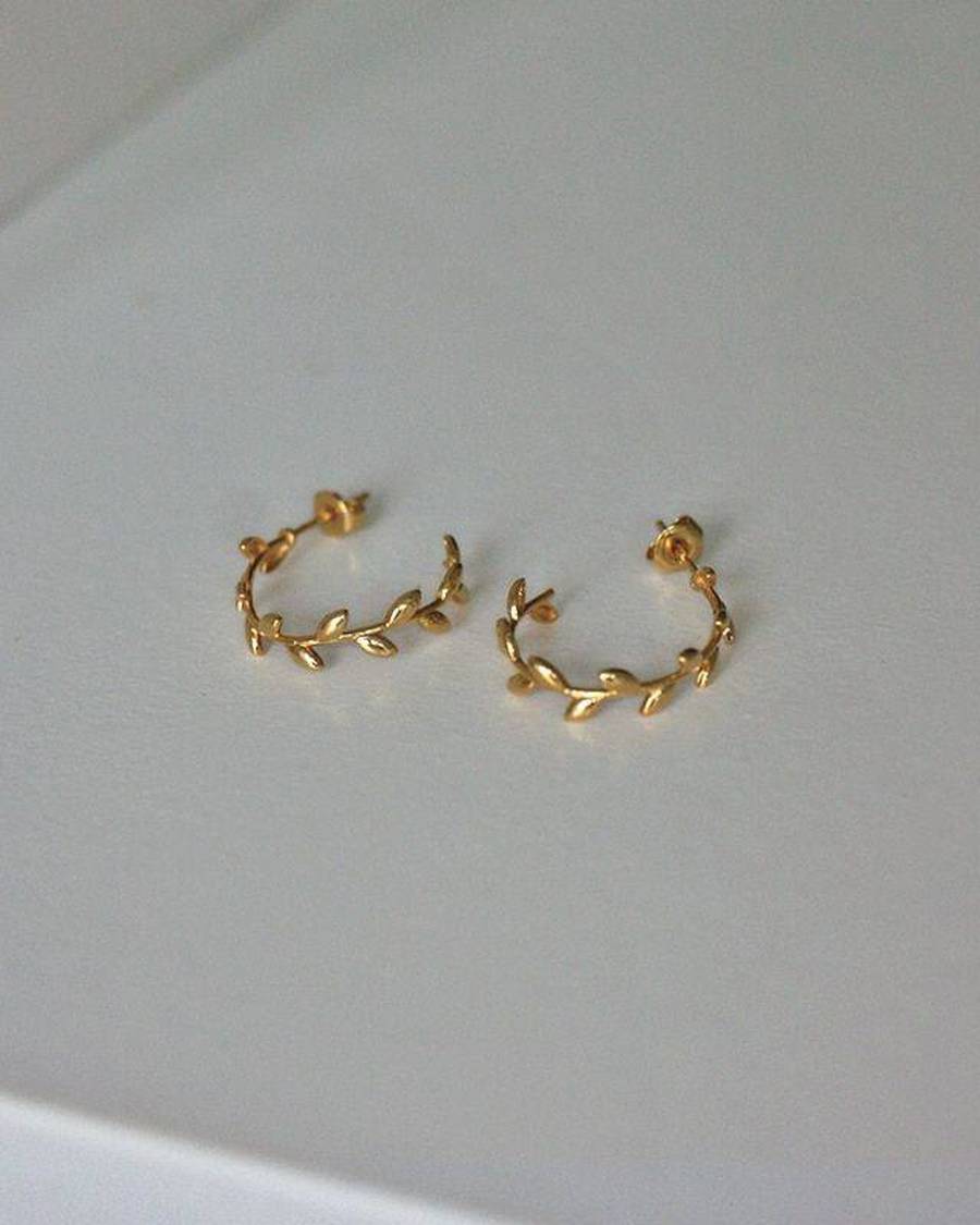 مدل گوشواره حلقه ای طلا ساده
