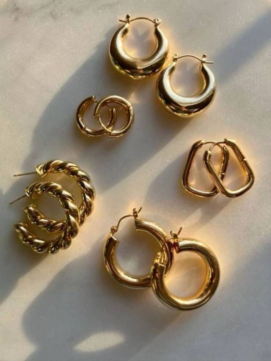 عکس گوشواره بلند طلا