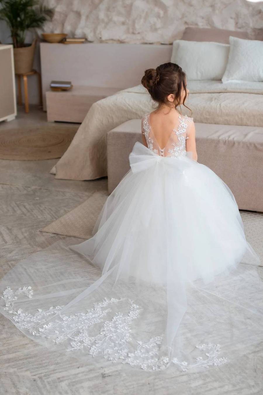 مدل لباس عروس بچه گانه پرنسسی