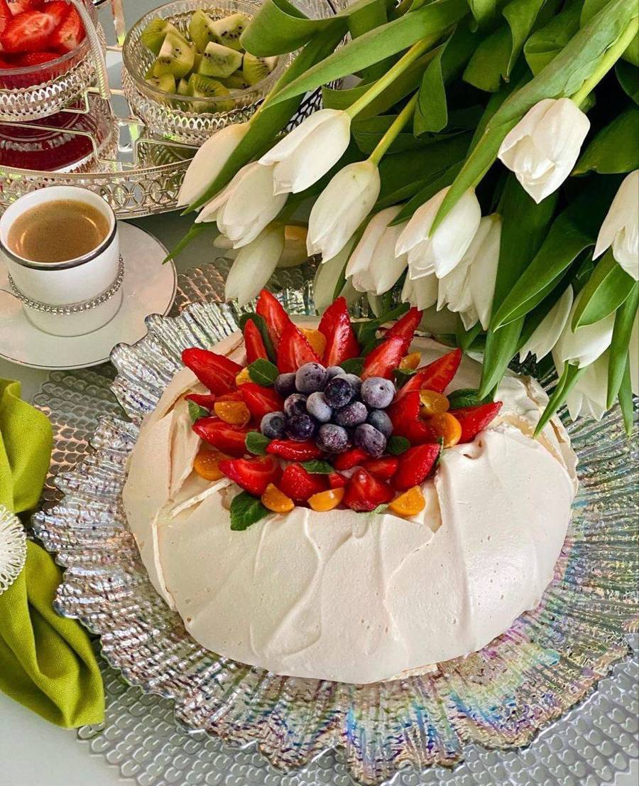 کیک میوه ای سریع و راحت 