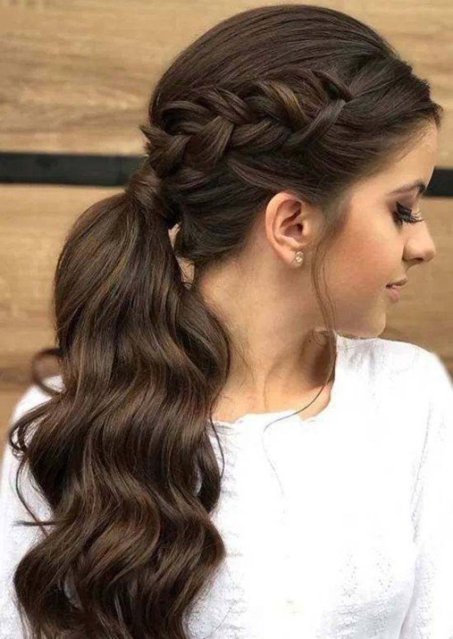 مدل موی دم اسبی شیک برای عروسی