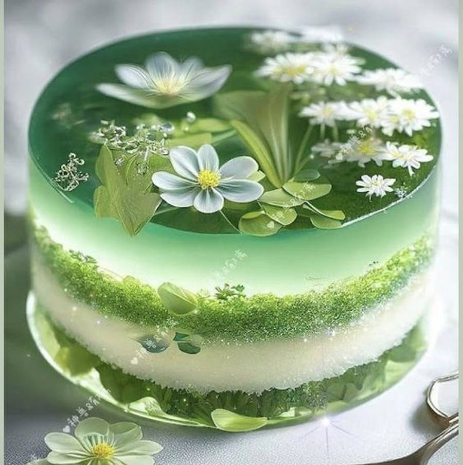  تزیین ژله با میوه 