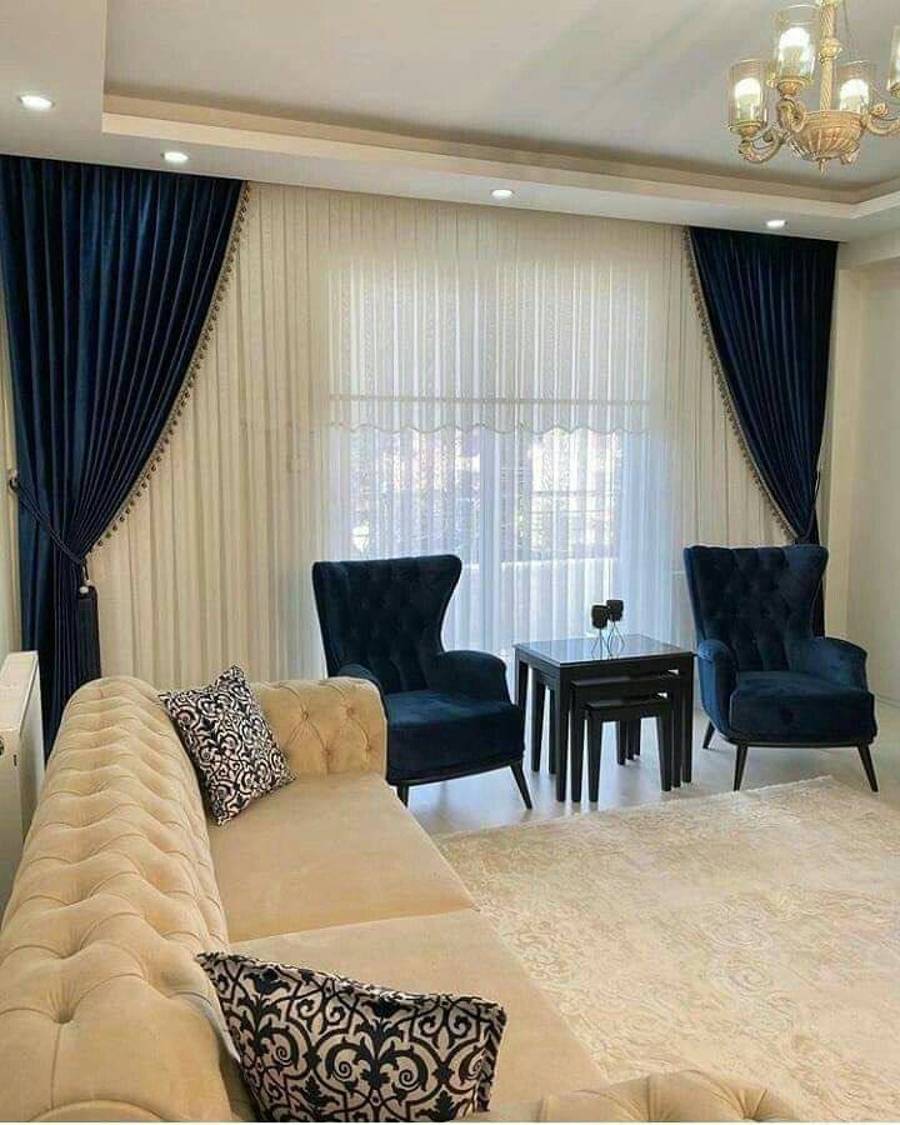 عکس مدل پردهای جدید پذیرایی