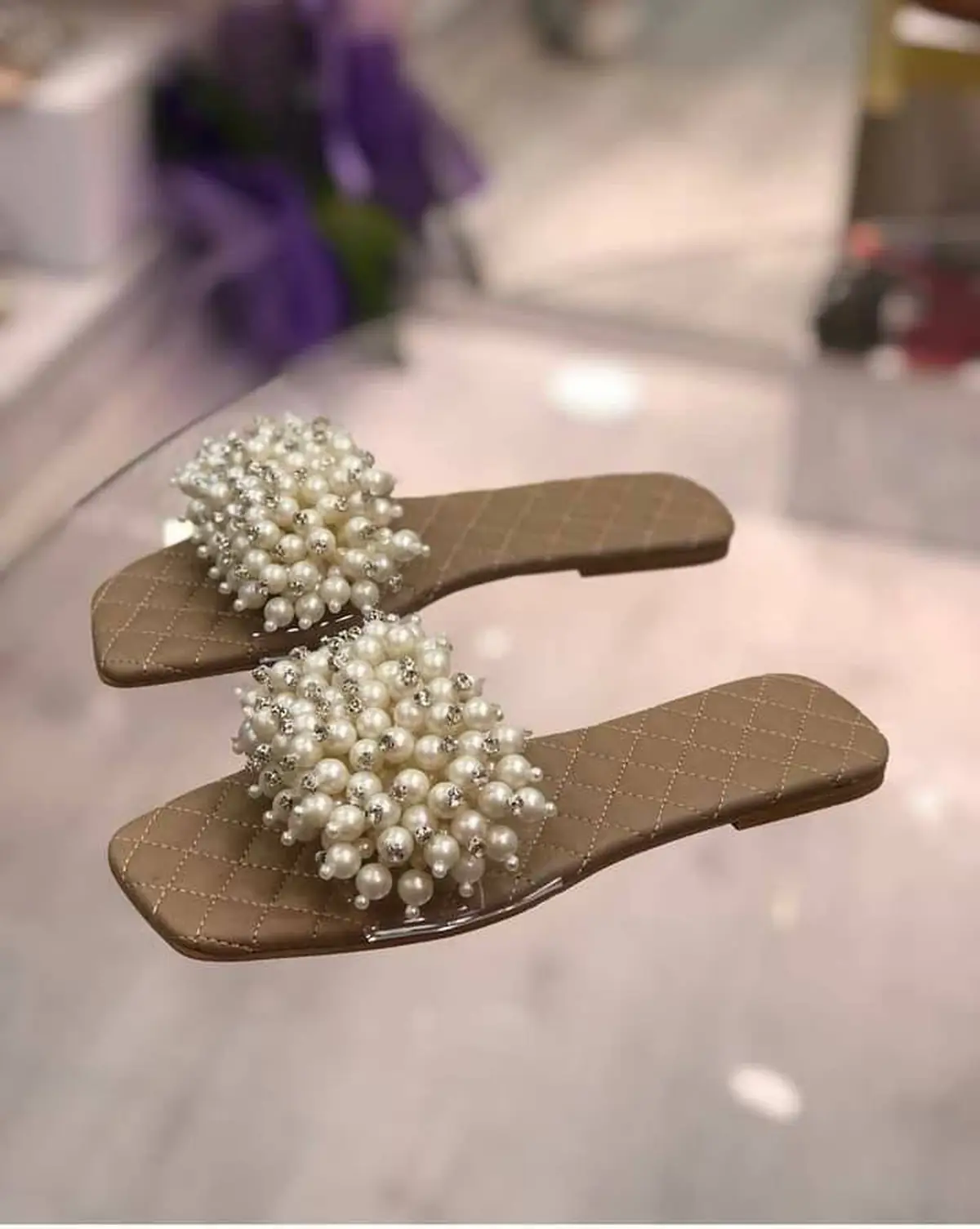 دمپایی مجلسی زنانه پاشنه دار 