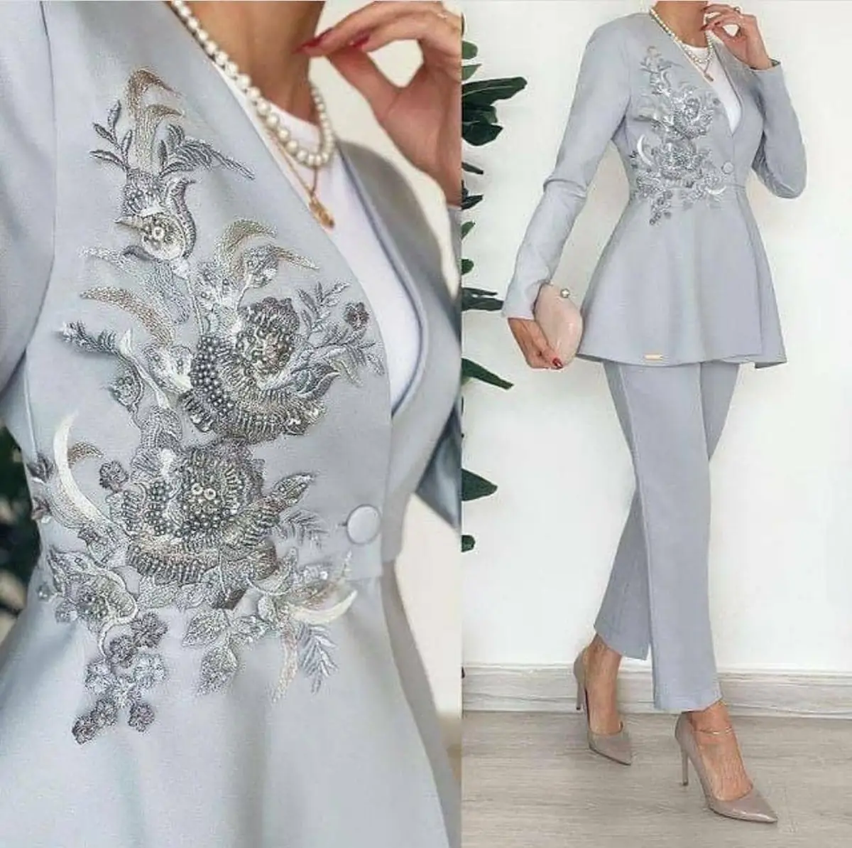 مدل کت شلوار مجلسی زنانه شیک