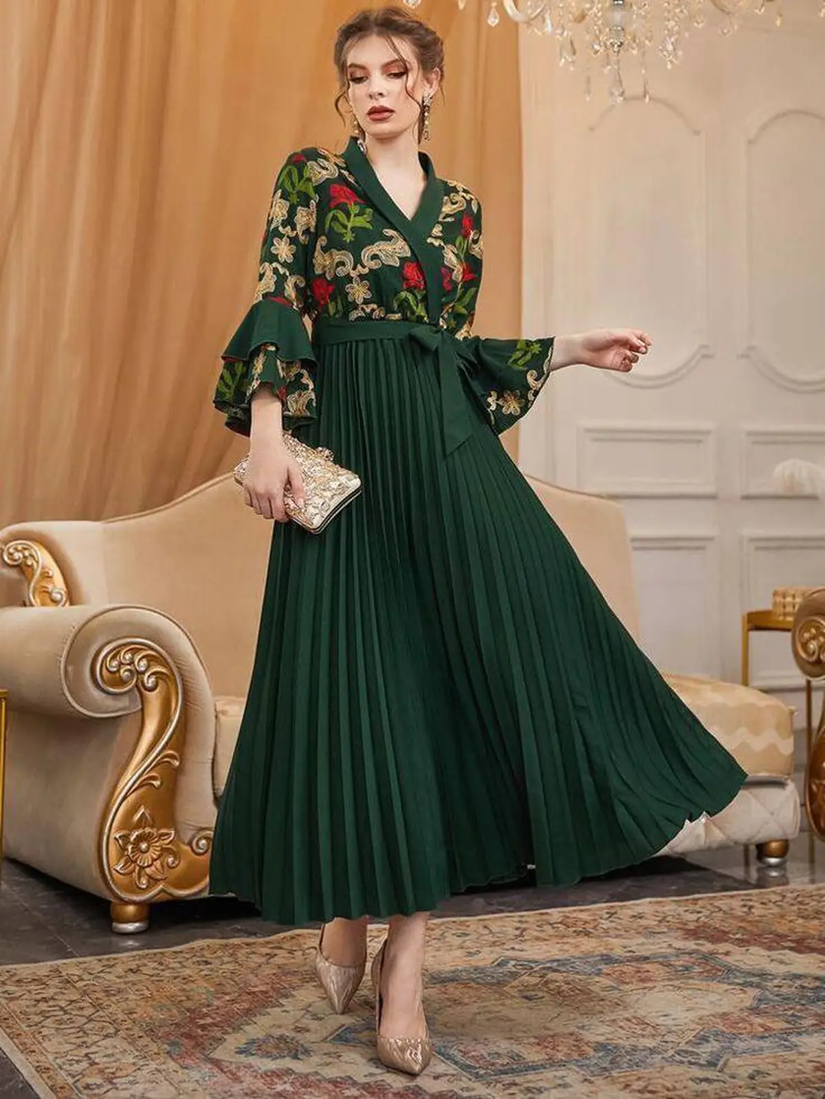 مدل لباس مجلسی حریر 