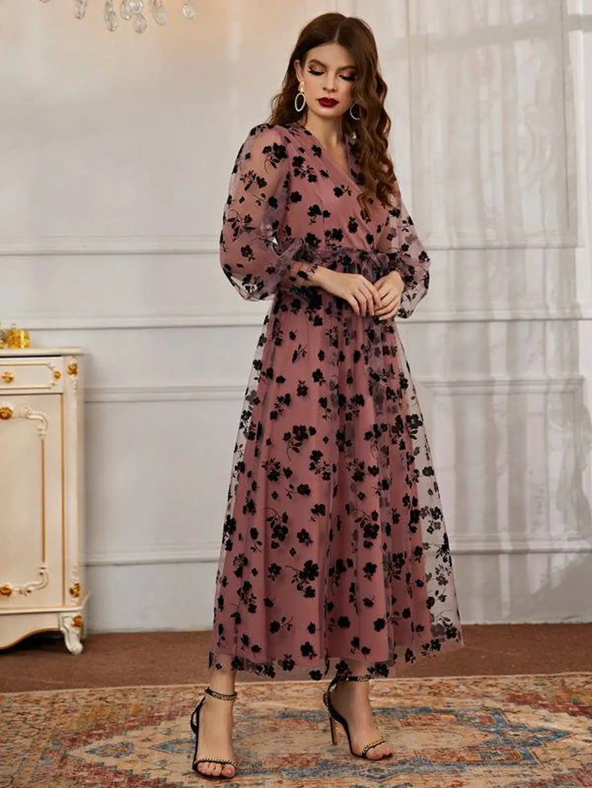 مدل لباس گل گلی 