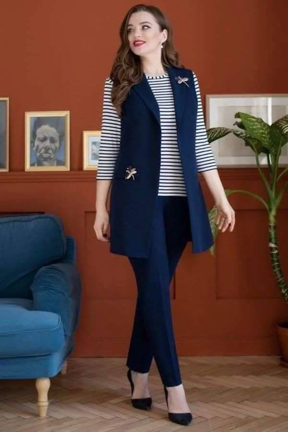 ست سارافون و شلوار و شومیز 