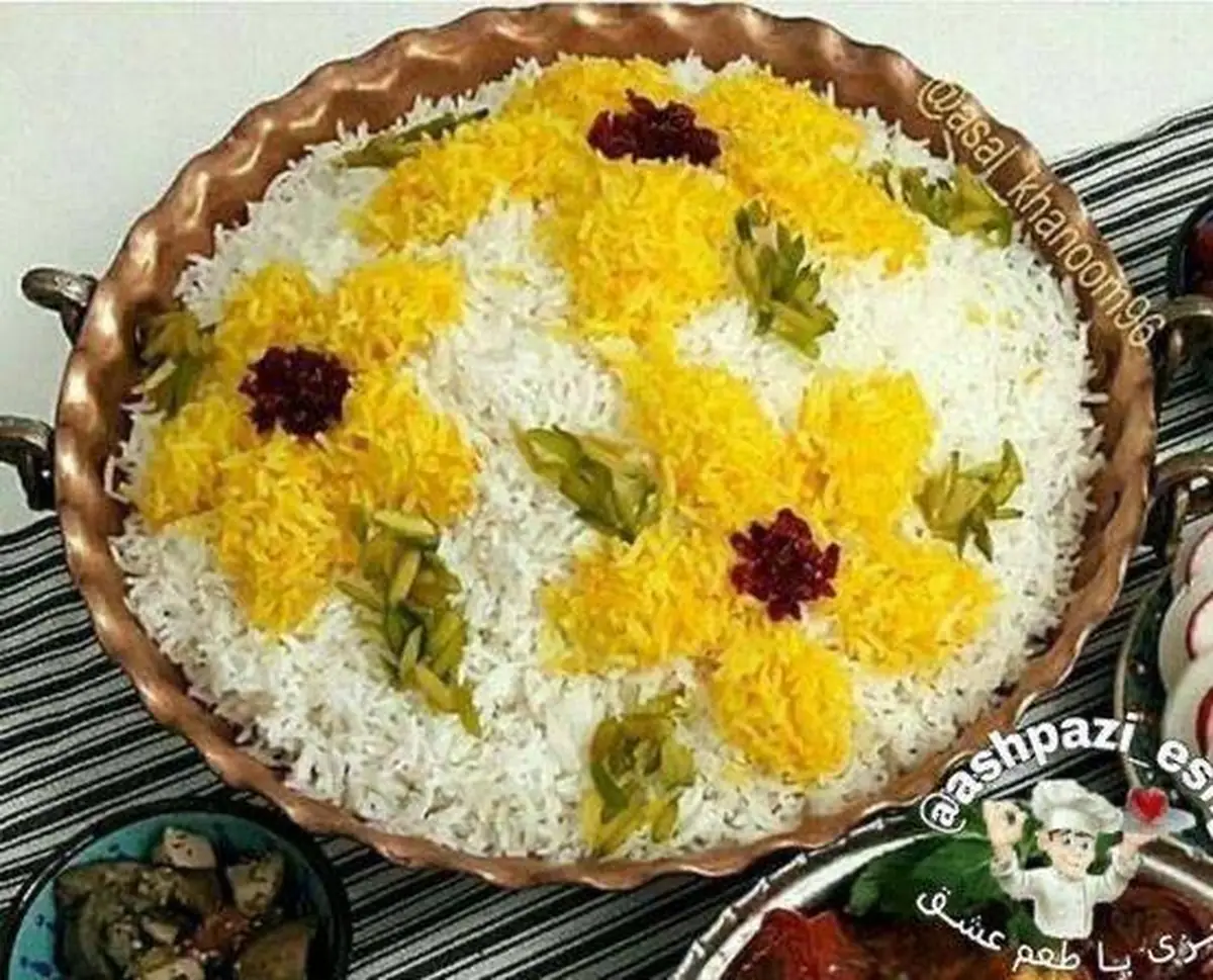  تزیین برنج 