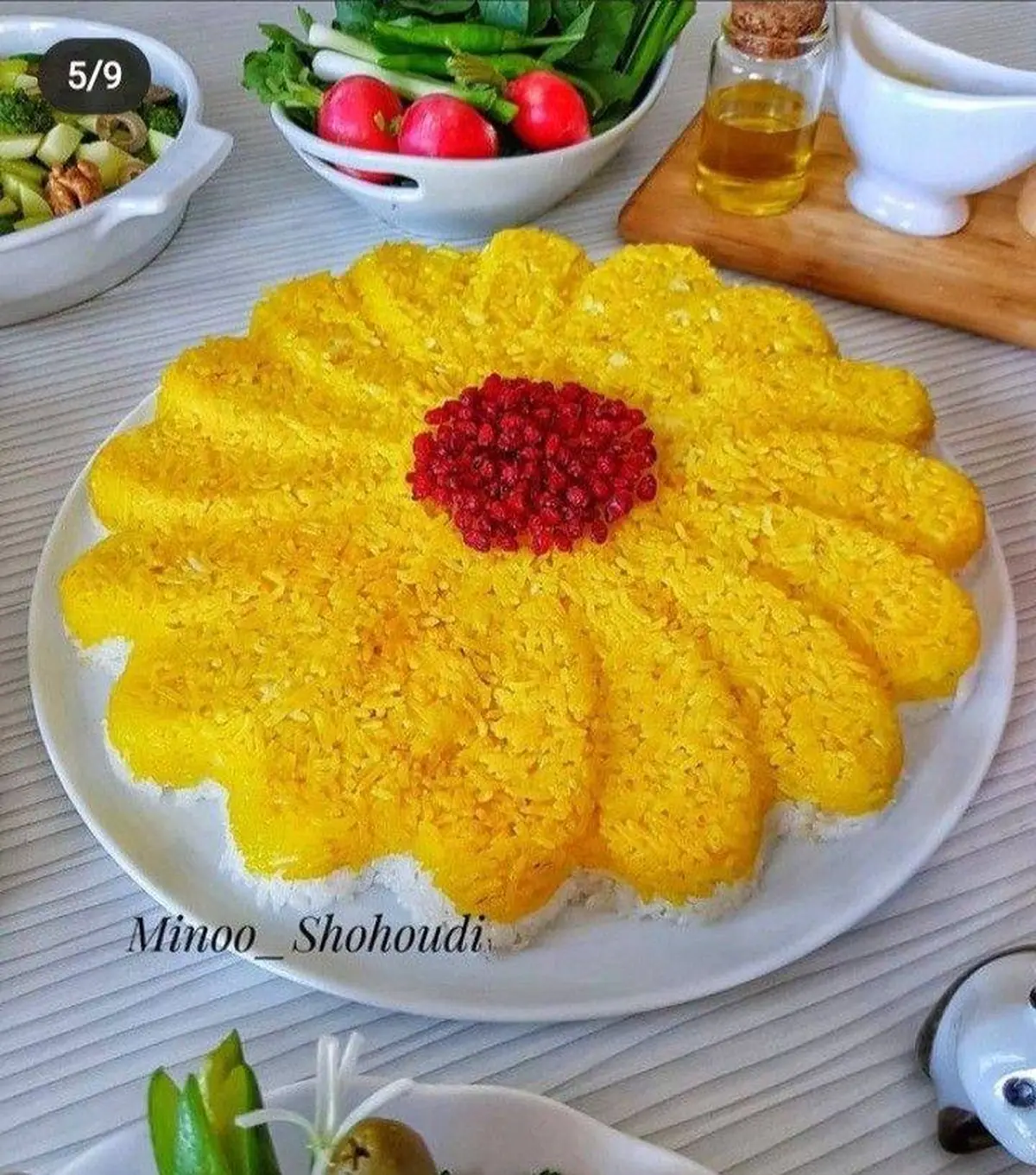 مدل تزیین برنج مجلسی خوشگل