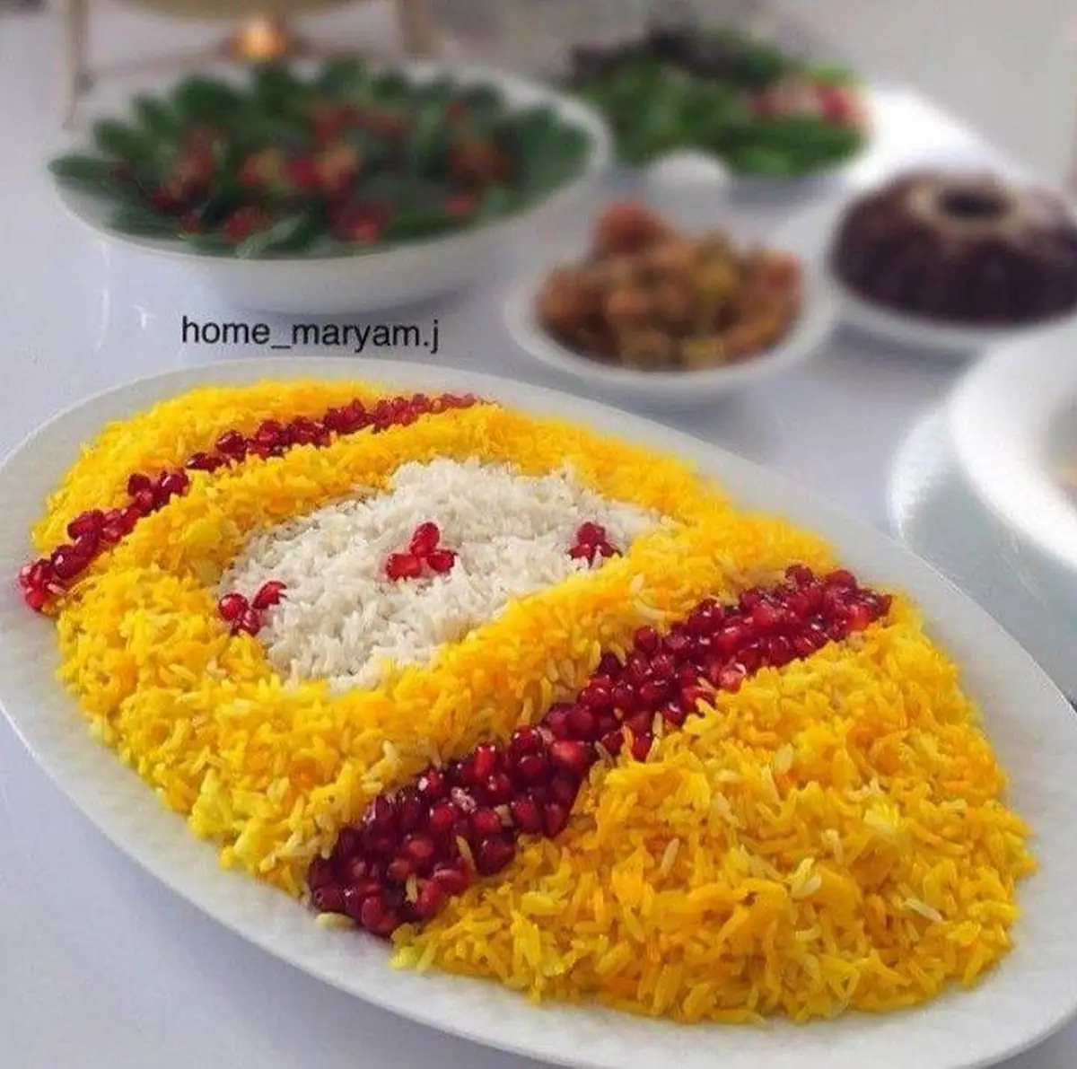 تزیین برنج بدون قالب 