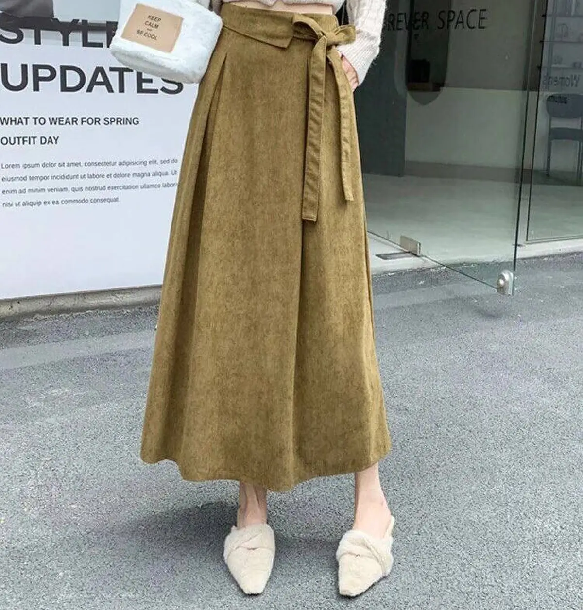 دامن کره ای چهارخونه 