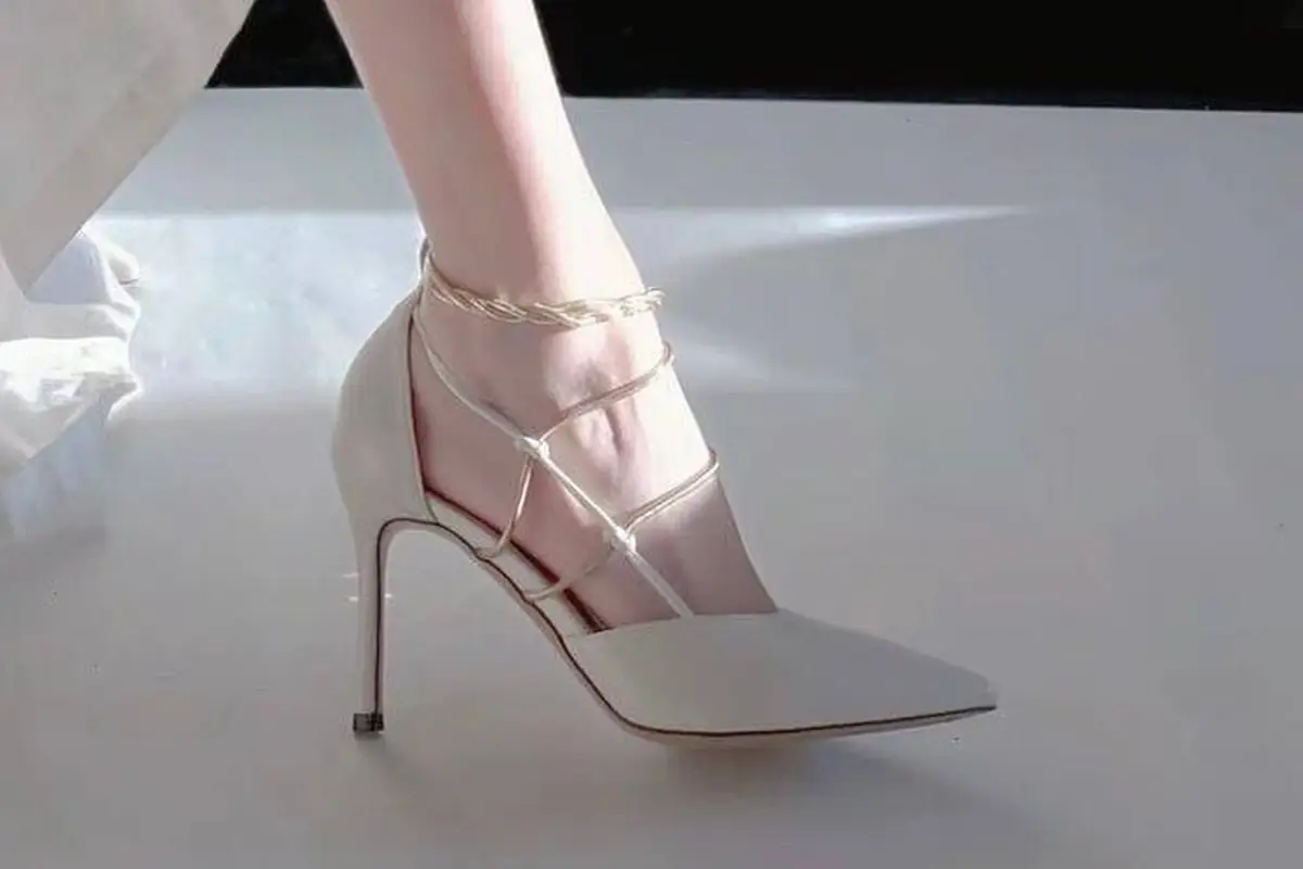 کفش عروسی زنانه پاشنه کوتاه