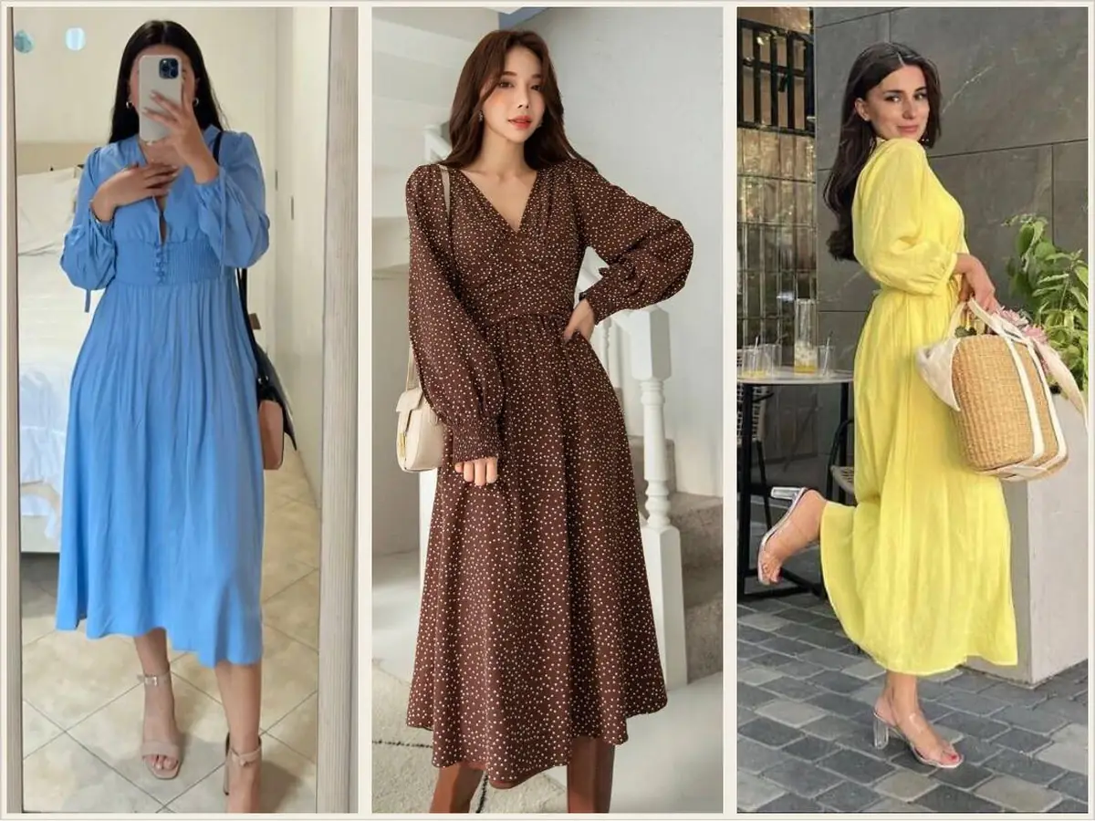 مدل پیراهن میدی زنانه 1403 