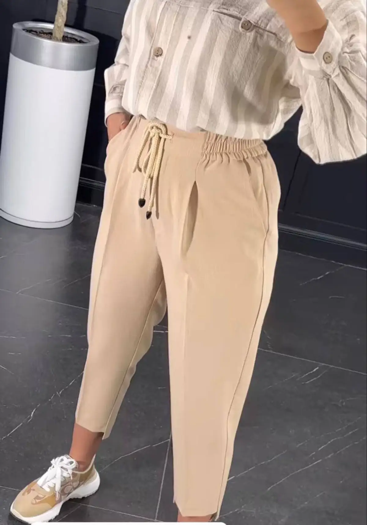 شلوار پارچه ای زنانه راسته مجلسی