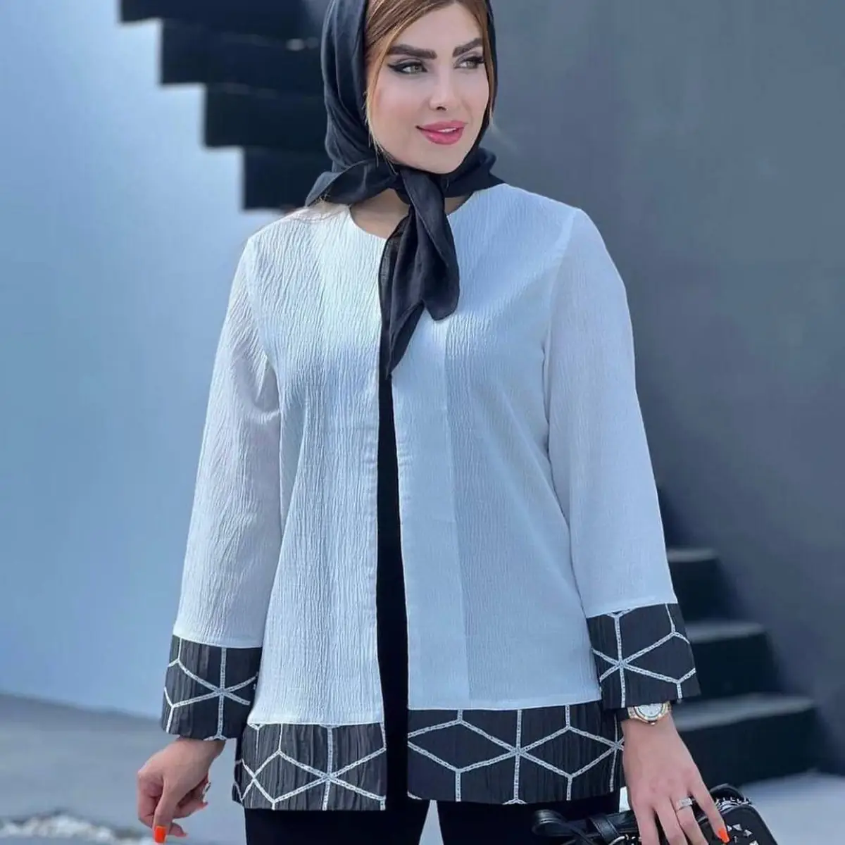 مدل مانتو جلو باز ابروبادی 