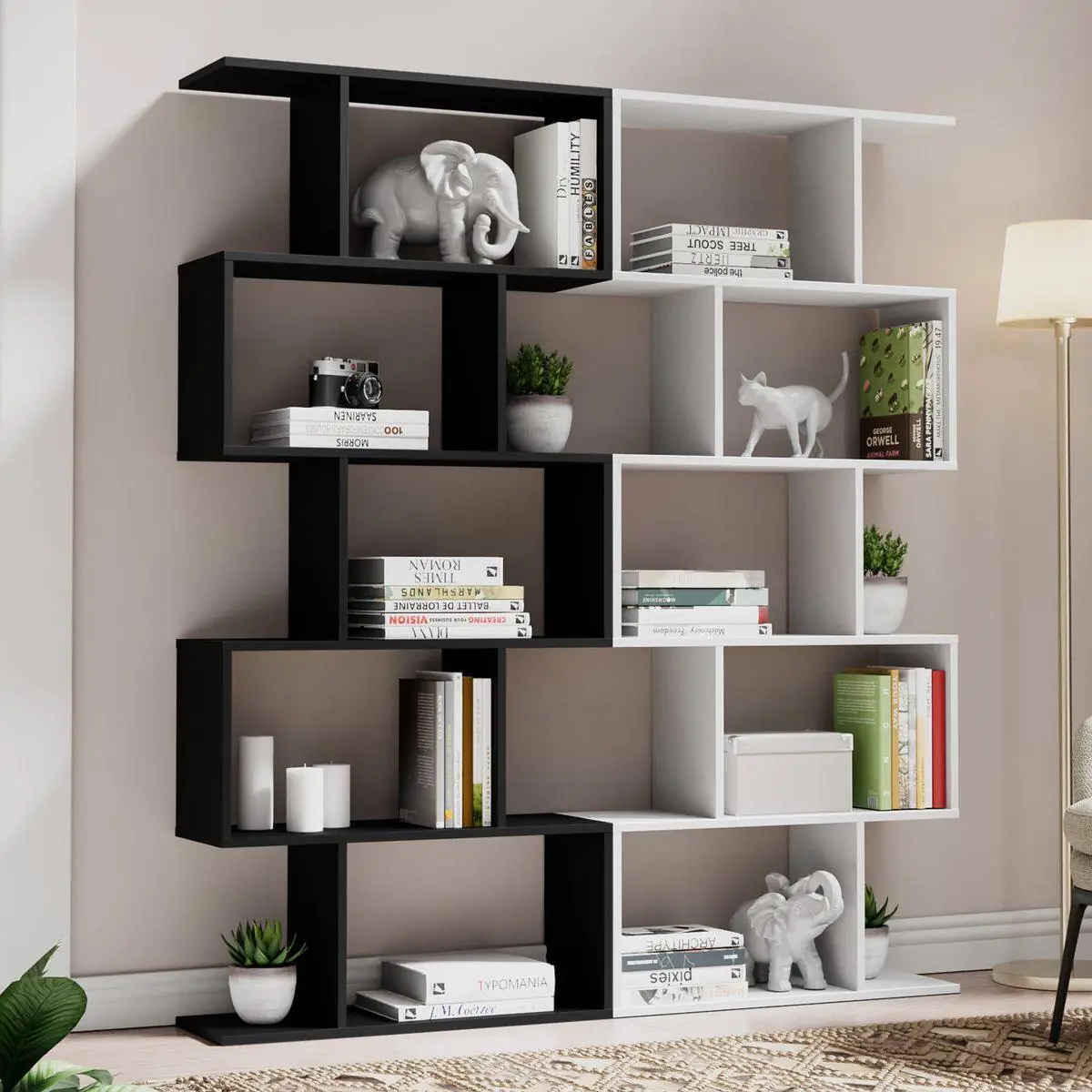 قفسه کتاب دیواری فانتزی 