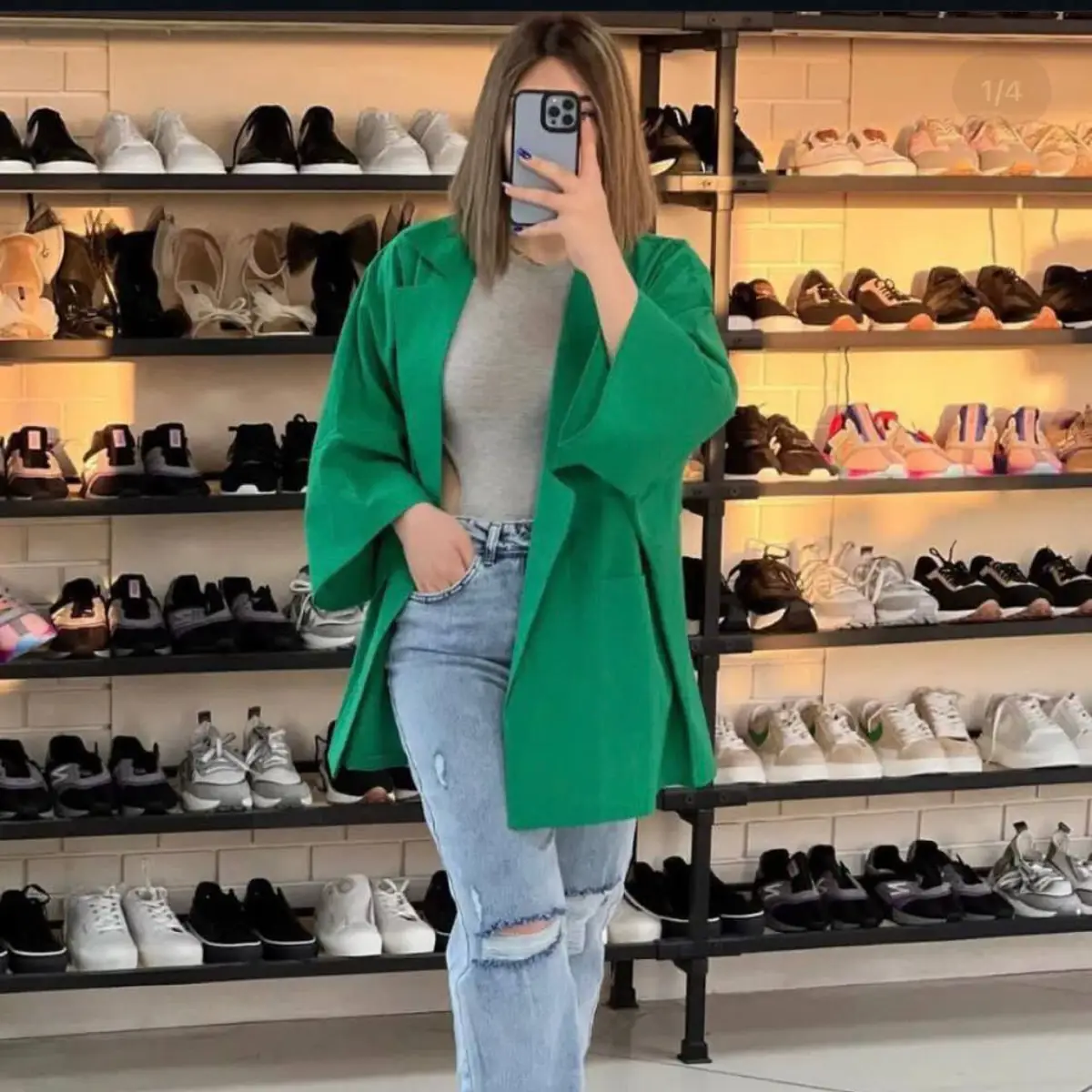 مدل مانتو سبز بیرونی
