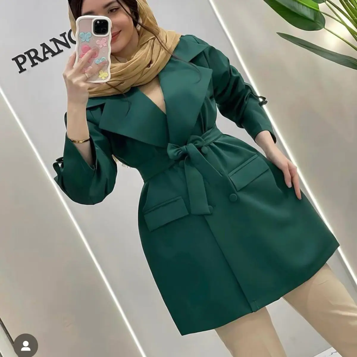 مدل مانتو کرپ مازراتی سفید 