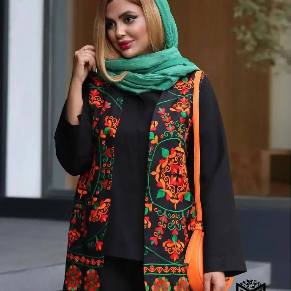 مانتو کتی گلدوزی