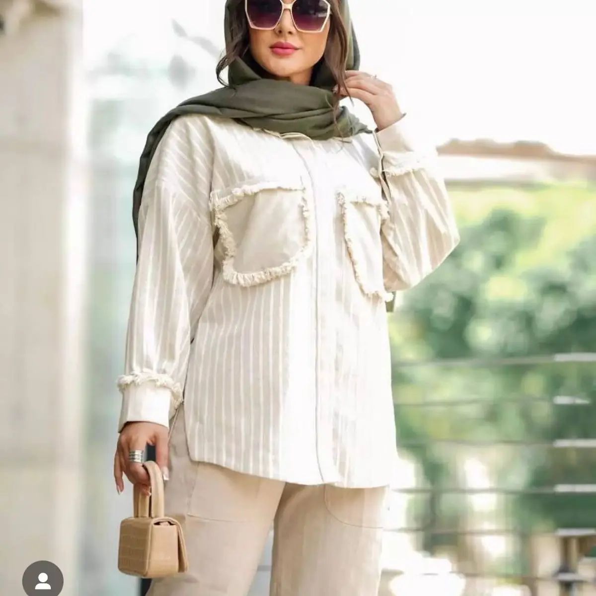 مانتو لنین راه راه تابستانه