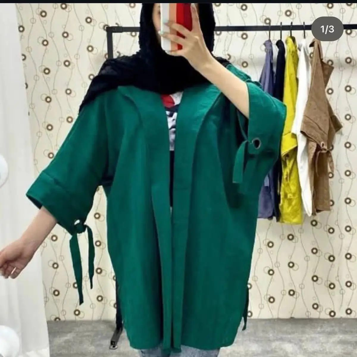 مانتو کتی سبز کله غازی
