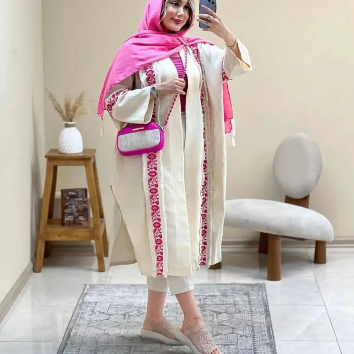 مدل مانتو لنین با خرج کار 