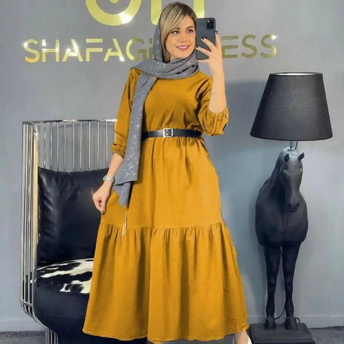 مدل مانتو عروسکی چین دار 