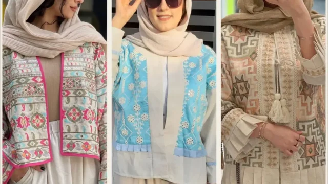 مدل مانتو سوزن دوزی شیک؛ یکی از ترند ترین و شیک ترین مانتو های سال