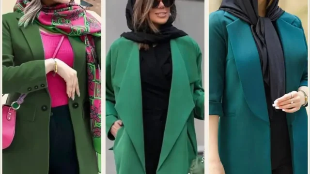 مدل مانتو کتی سبز 1403؛ کالکشن جدید مانتو کتی های سبز تابستانه