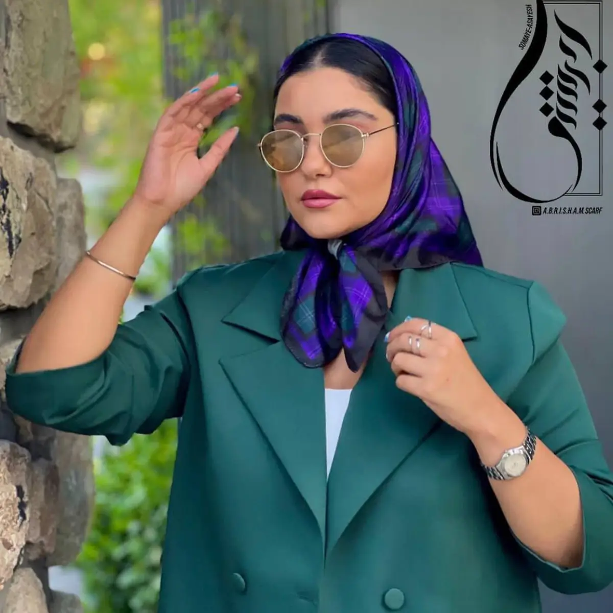 مانتو کتی سبز تیره
