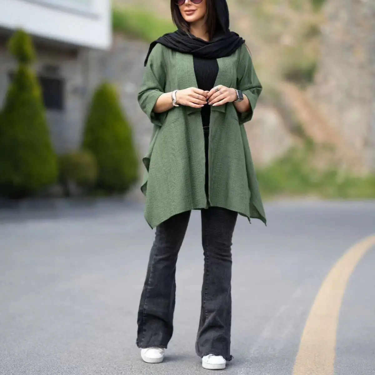 مدل مانتو تابستانی حریر سفید 