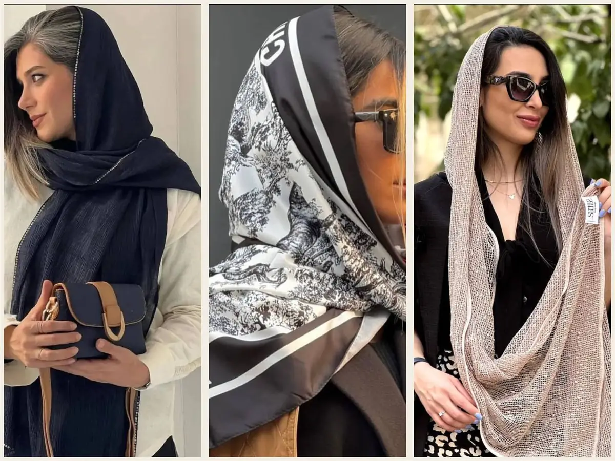 شال وروسری توری 