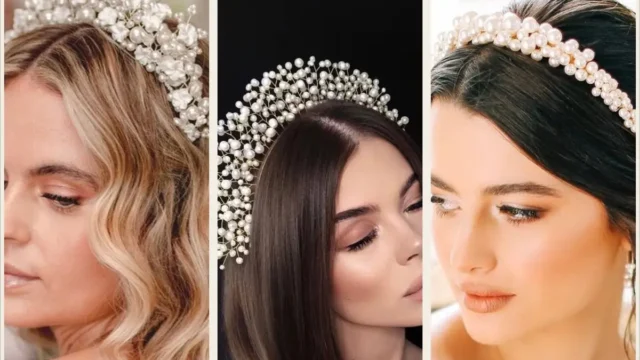 مدل تاج سر مرواریدی عروس؛ یکی از مهم ترین اکسسوری ها برای عروس خانم های خاص