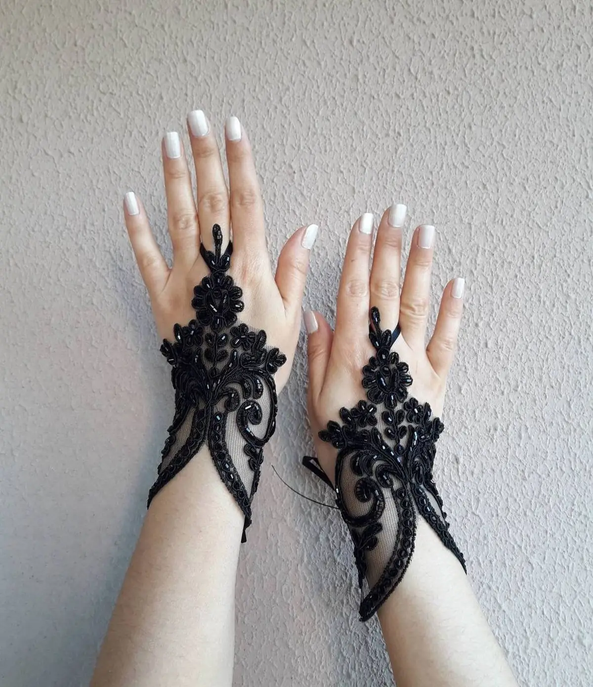 دستکش توری ساده 