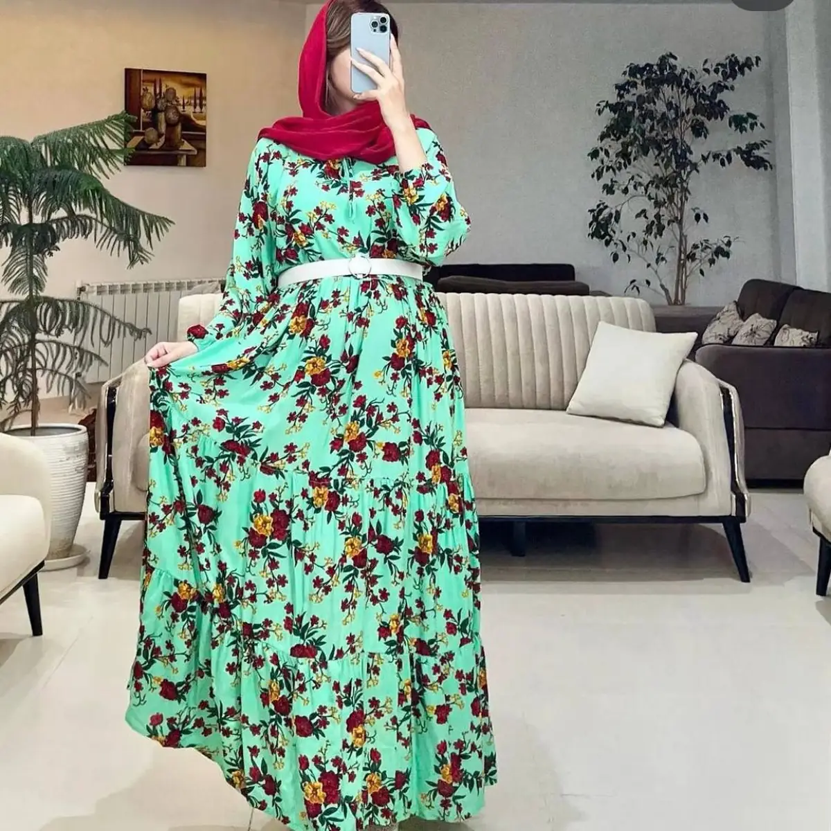 مدل پیراهن چین دار 