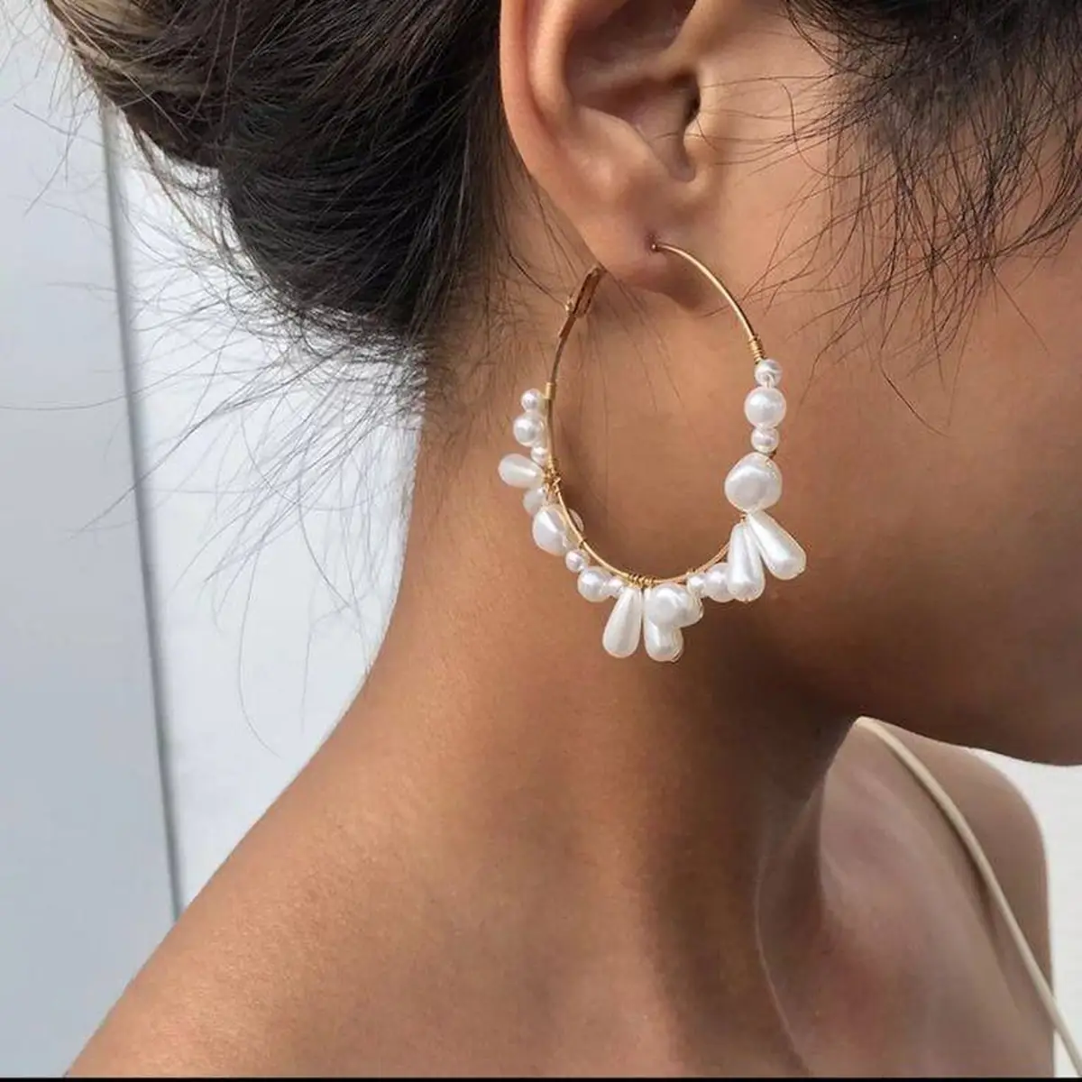 گوشواره مروارید طلا 