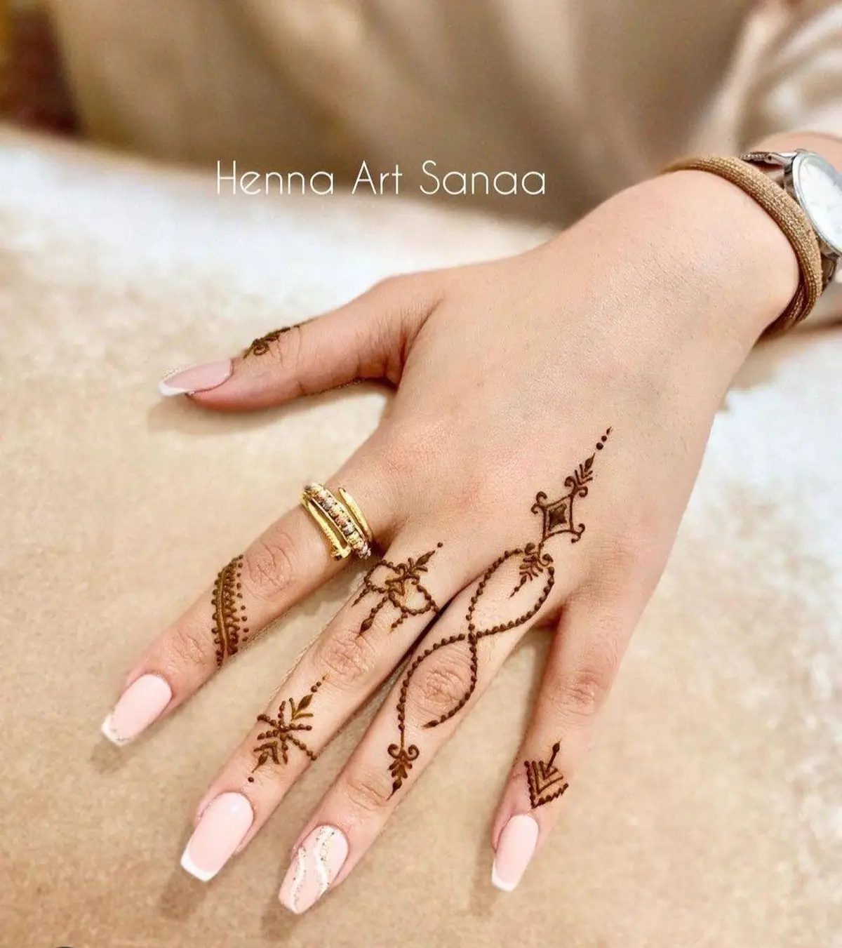 طرح حنا گل 