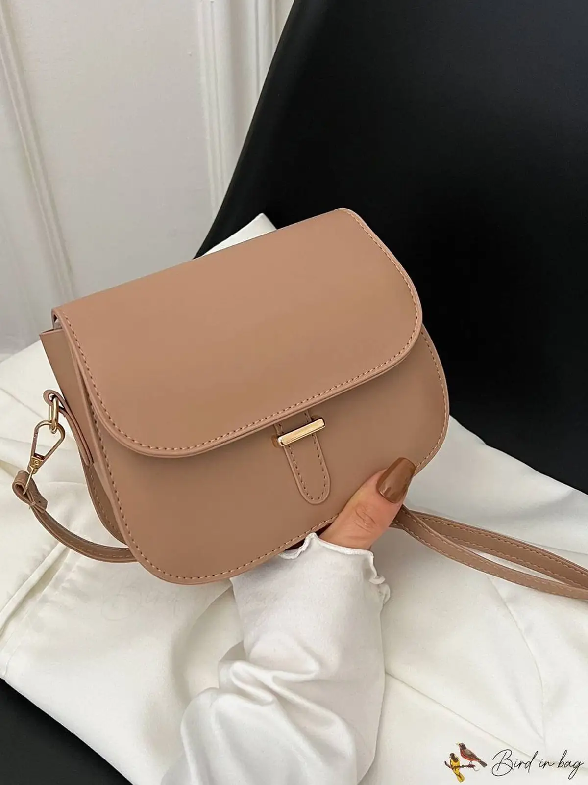 کیف چرم قهوه ای زنانه شیک